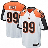 Nike Men & Women & Youth Bengals #99 Hunt White Team Color Game Jersey